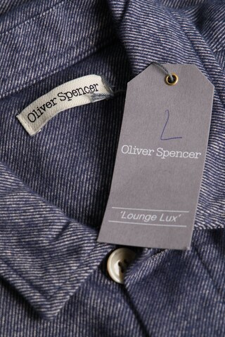 Oliver Spencer Button Up Shirt in L in Blue