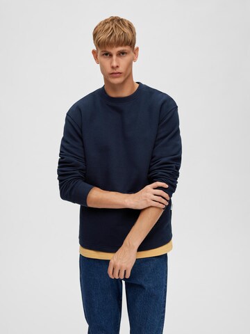 Sweat-shirt 'Dimmy' SELECTED HOMME en bleu