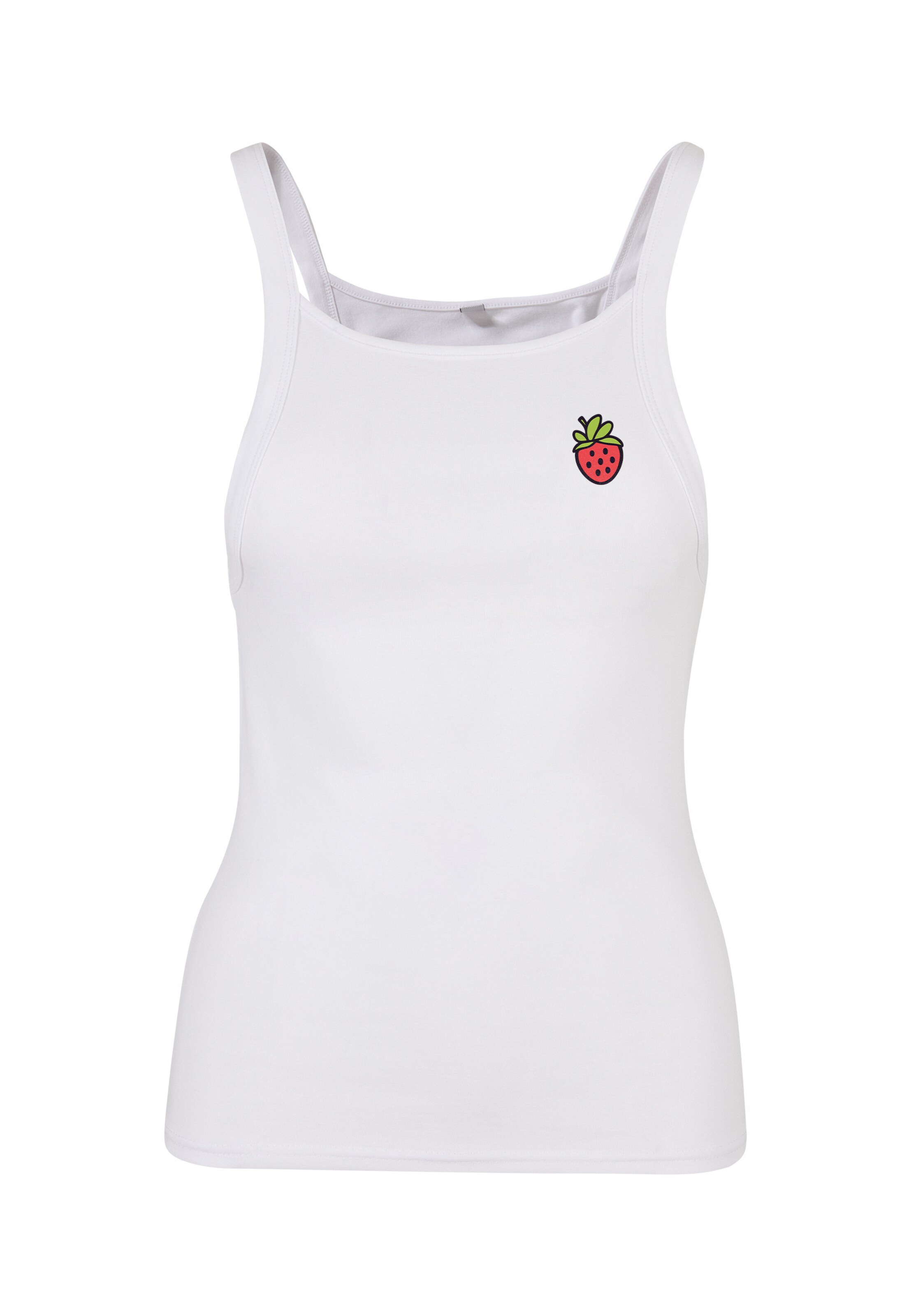 Urban Classics Top 'Strawberry' in Wit: voorkant