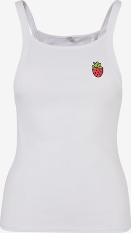 Urban Classics Top 'Strawberry' in Wit: voorkant