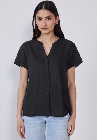 Street One Studio Blouse in Black: front
