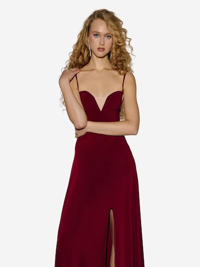 Hiccup Avondjurk in de kleur Donkerrood, Productweergave