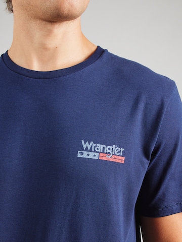 WRANGLER T-shirt i blå