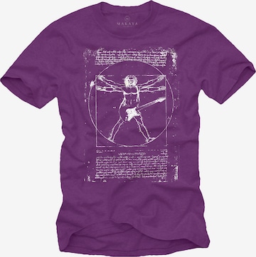 MAKAYA Shirt in Lila: Vorderseite