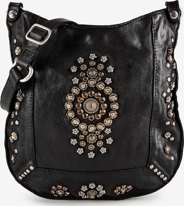 Campomaggi Schoudertas 'Nora' in Zwart: voorkant