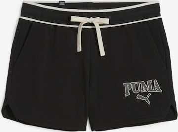 Regular Pantaloni sport de la PUMA pe negru: față