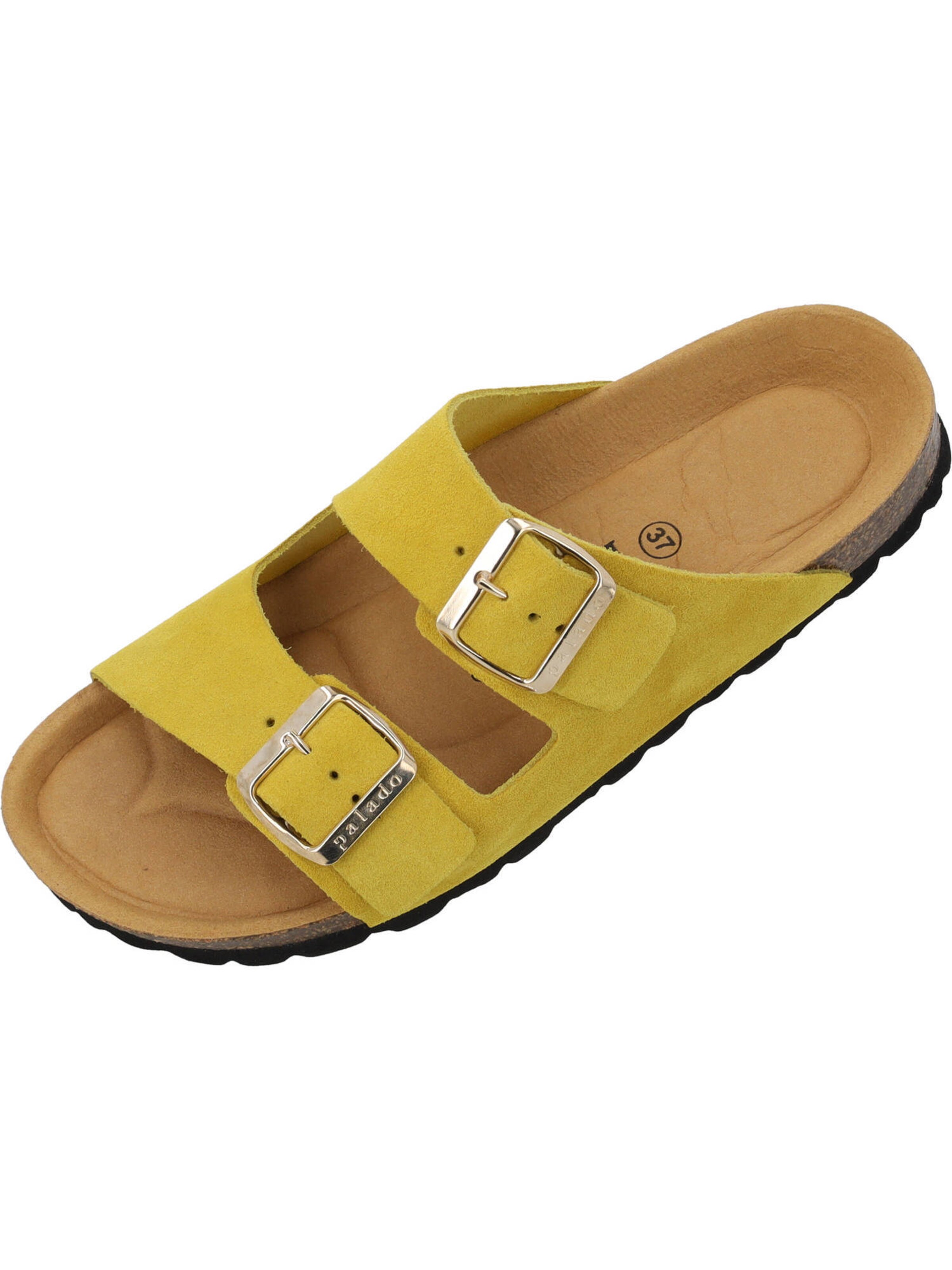 Palado Mules 'Korfu' in Yellow: front