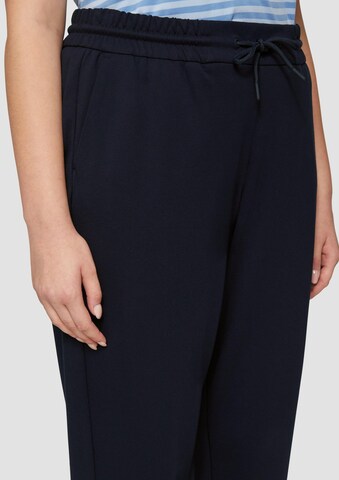 s.Oliver Red Label Big & Tall Tapered Trousers in Blue