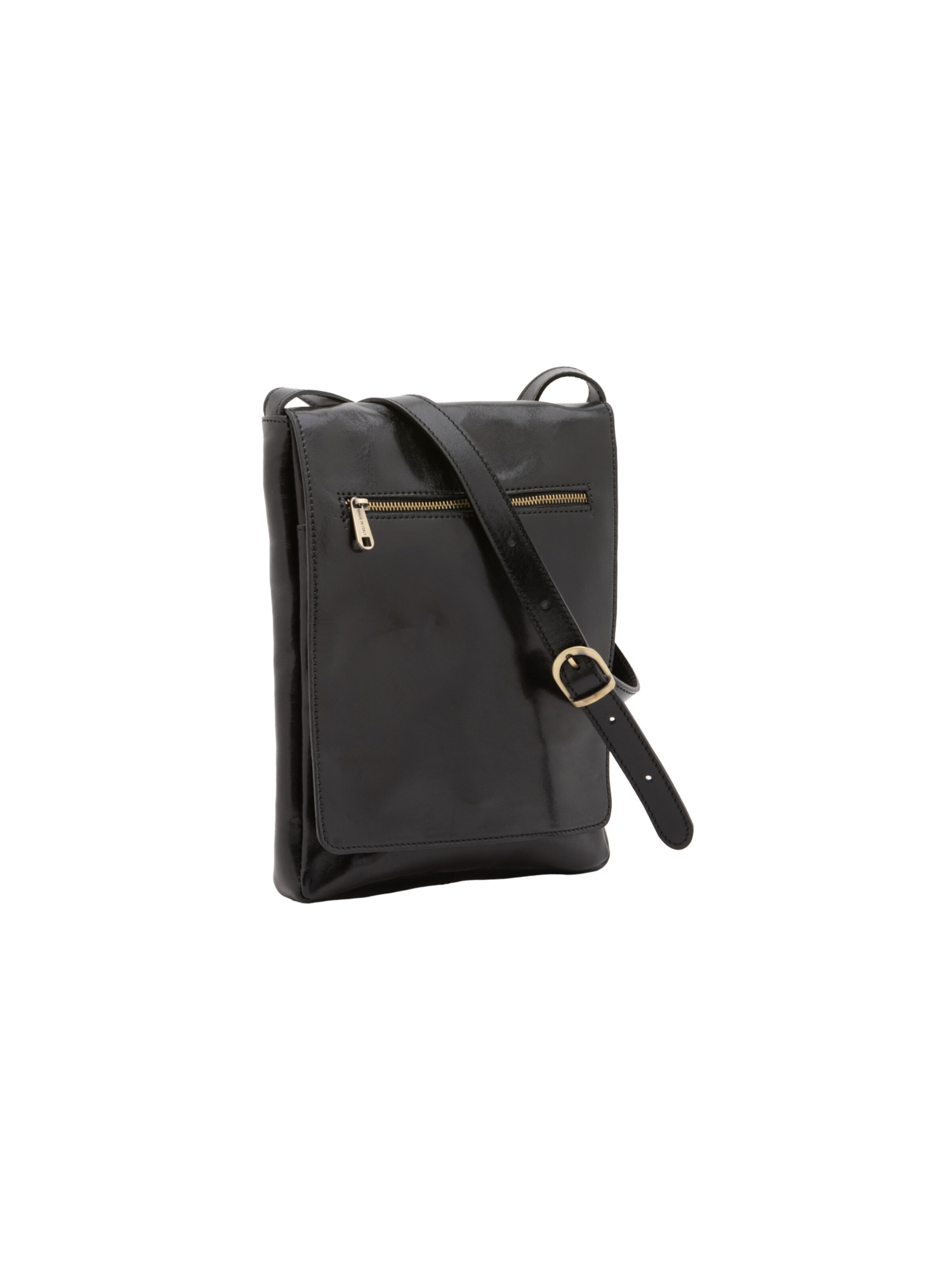 Borsa a tracolla 'Borsa a tracolla uomo vera pelle vacchetta con chiusura calamita - Made in Italy' di I Fratelli in nero