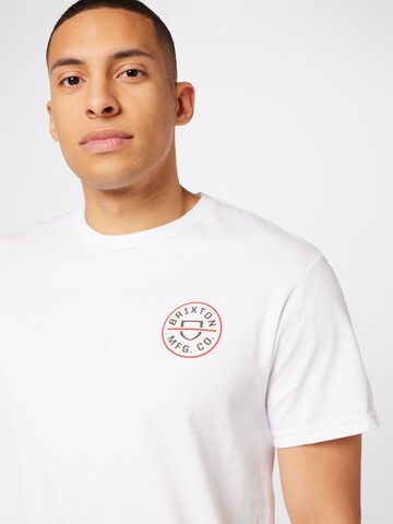 Brixton T-Shirt 'CREST' in Weiß