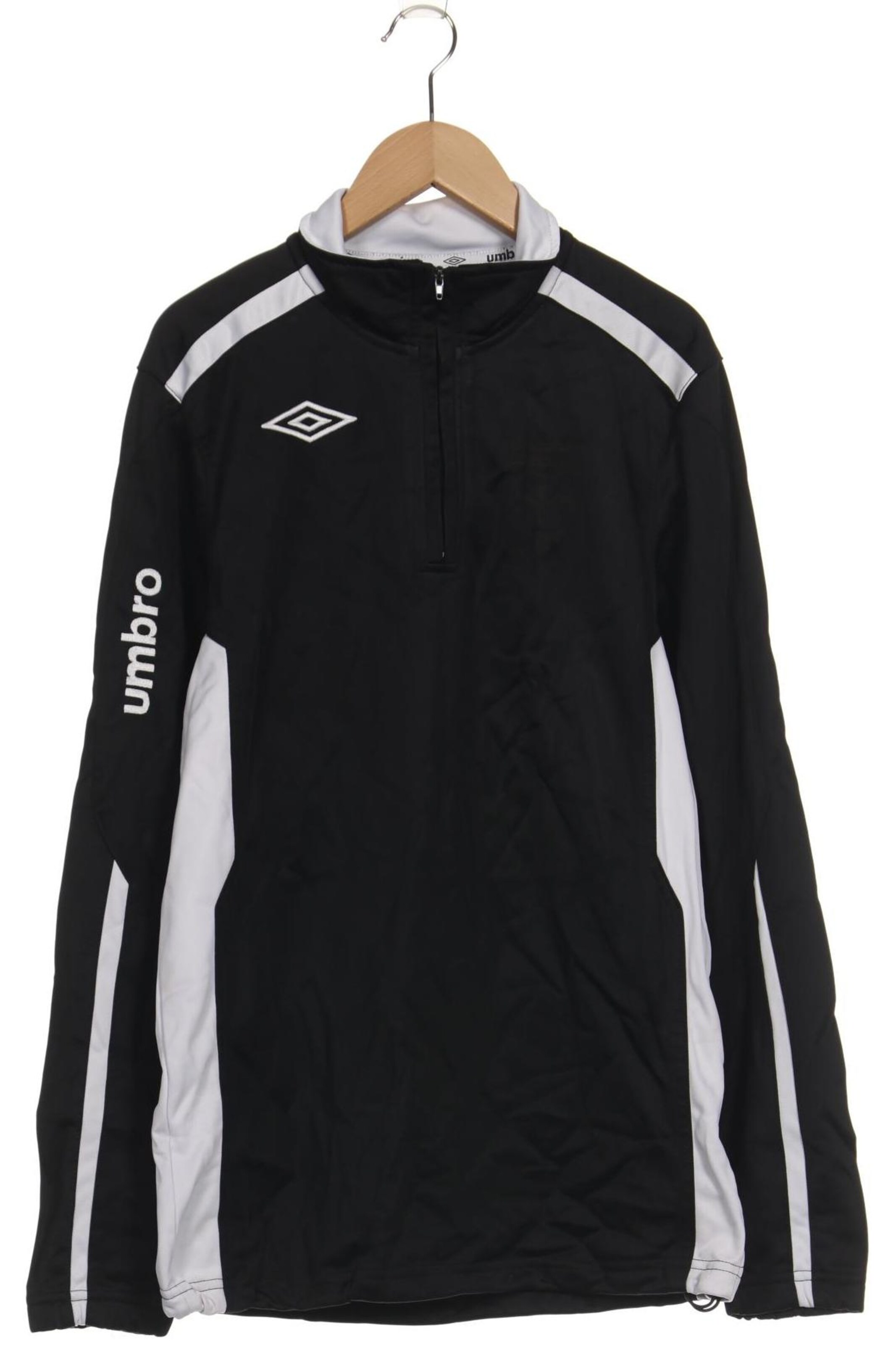 UMBRO Sweatshirt & Zip-Up Hoodie in S in Black: front