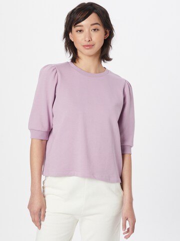 ICHI Sweatshirt 'YARLET' in Lila: predná strana