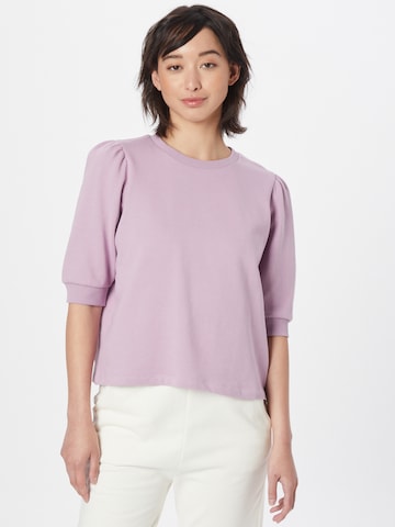 ICHI Sweatshirt 'YARLET' in Purple: front