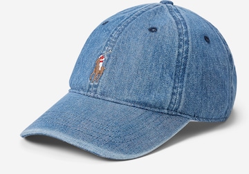 Șapcă de la Polo Ralph Lauren pe albastru: față