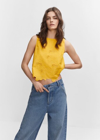 MANGO Blouse 'Florian' in Yellow: front