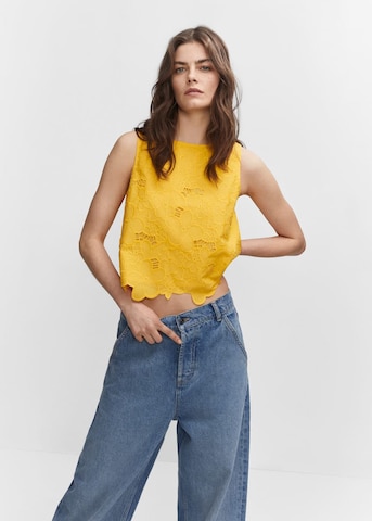 MANGO Bluse 'Florian' i gul: forside