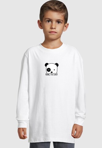 Merchcode Shirt 'Hello I'm Cute' in Weiß: Vorderseite