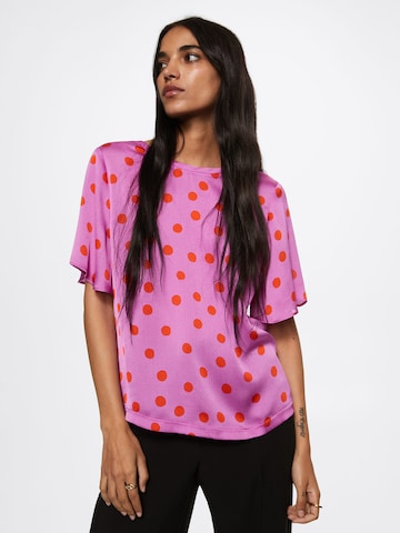 MANGO Bluse 'Nice' in Pink: predná strana