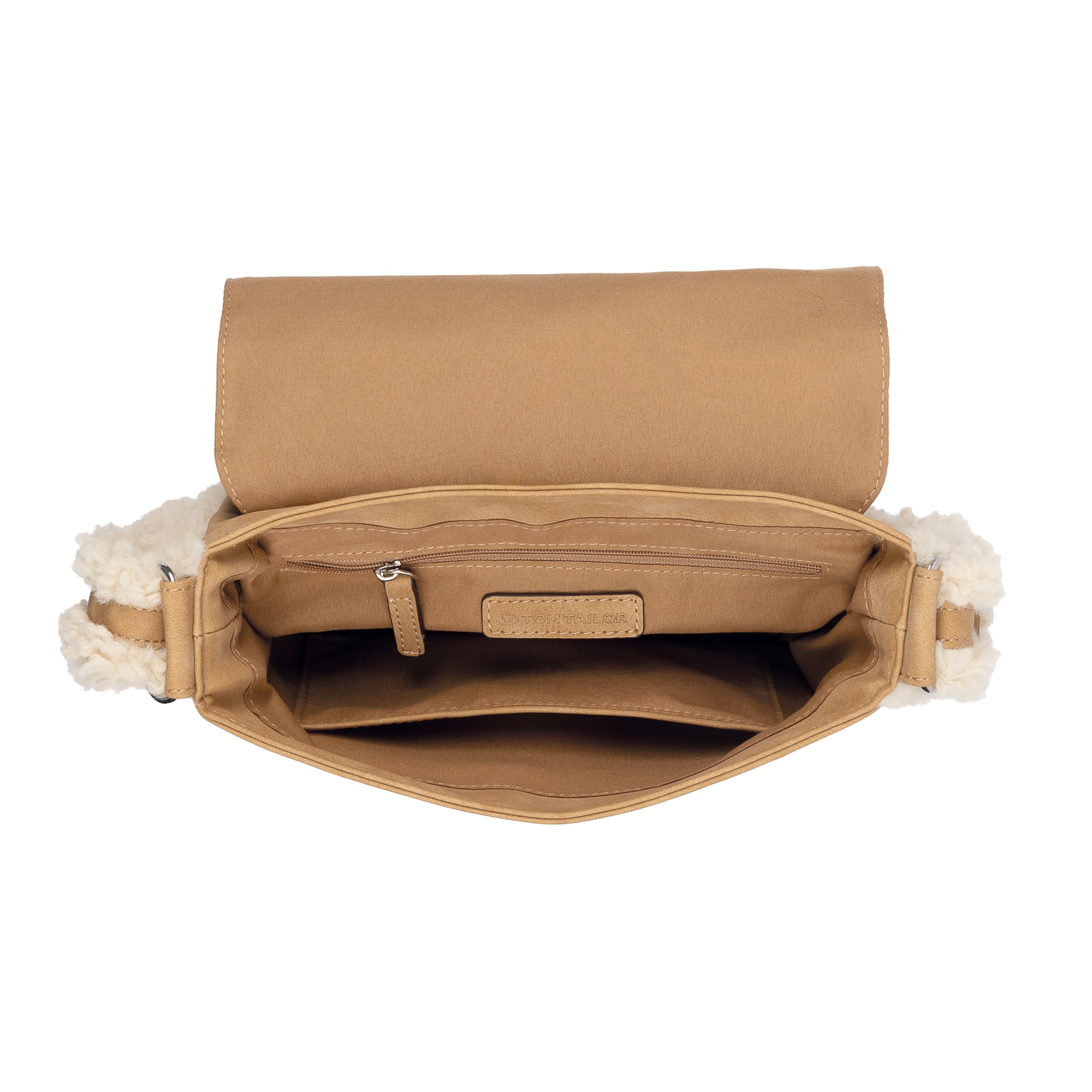 TOM TAILOR Umhängetasche in Beige