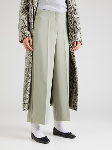 SOAKED IN LUXURYWide Leg/ Široke nogavice Hlače 'Corinne' - zelena boja: prednji dio