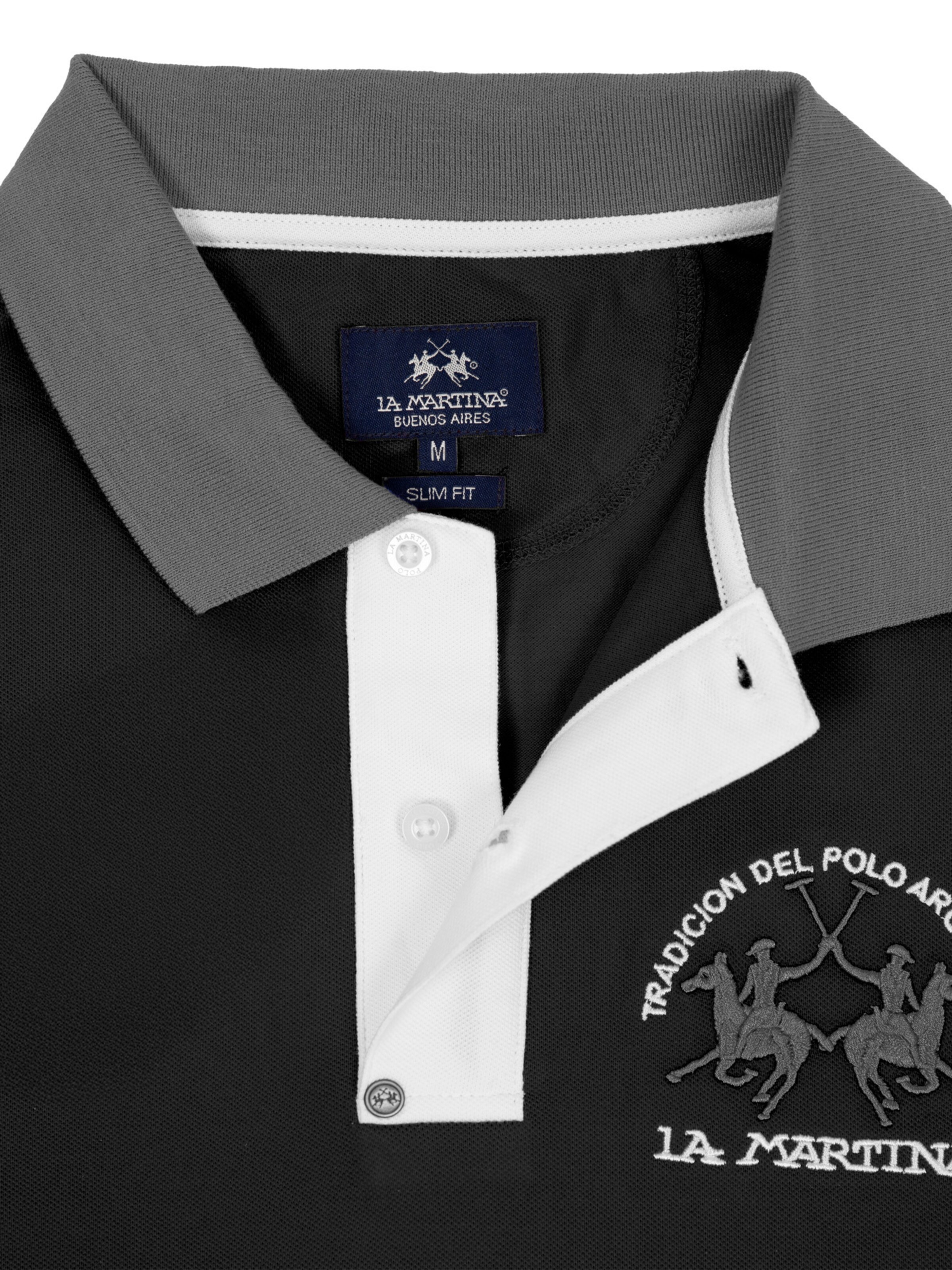 La Martina Shirt 'MAP005' in Black