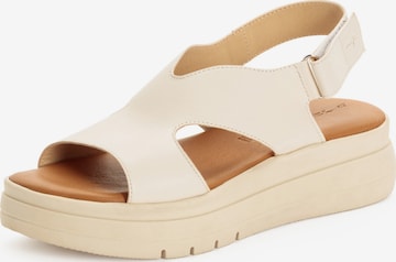 Sandales Tamaris en beige : devant