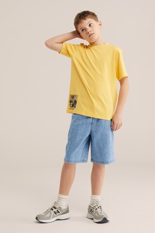 WE Fashion Футболка в Желтый