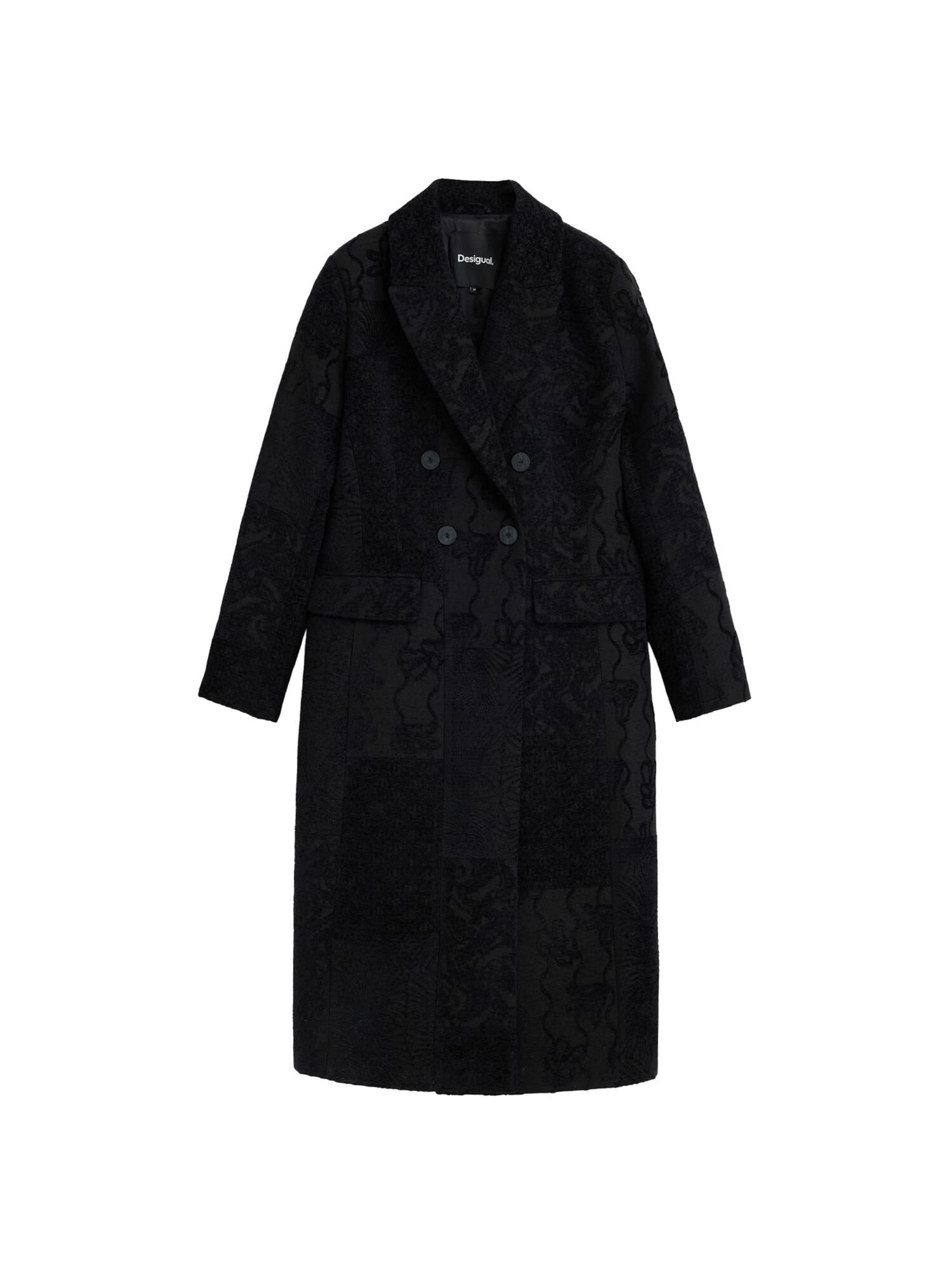 Desigual - Abrigo de invierno en negro: frente