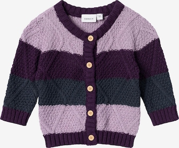 Cardigan NAME IT en violet : devant