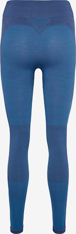 Hummel Skinny Sporthose in Blau