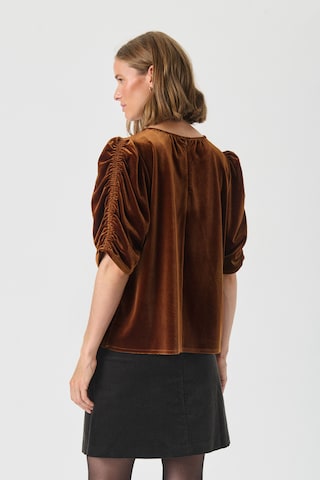 Chemisier 'Valerie' Part Two en marron