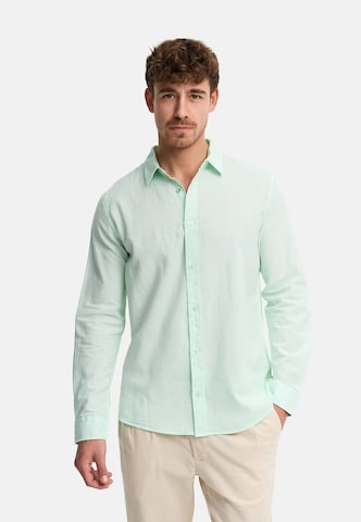 INDICODE JEANS Regular fit Business shirt 'Ceppo' in Green: front