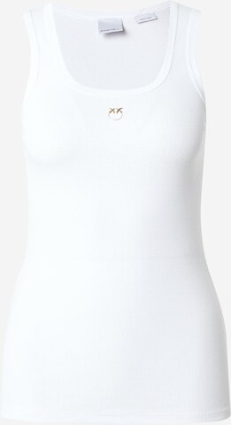 PINKO Top 'CALCOLATORE CANOTTIERA' in White: front