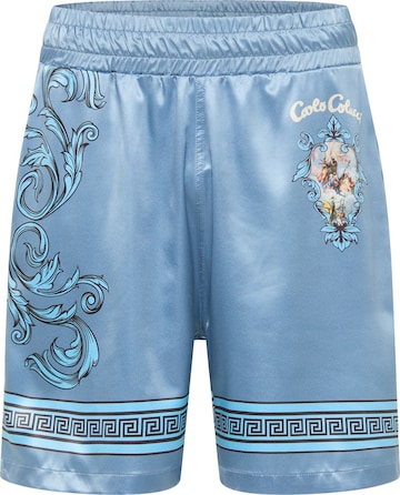 Carlo Colucci Regular Pants ' di Fazio ' in Blue: front