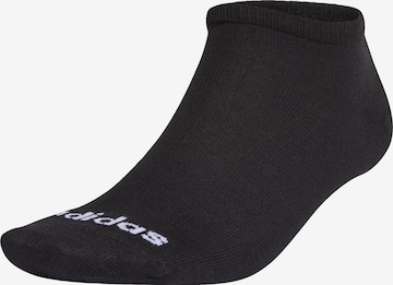 ADIDAS SPORTSWEAR Athletic Socks 'No-Show' in Black: front