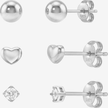 Sofia Milani Schmuckset 'Heart Ball Zirconia' in Silber: Vorderseite