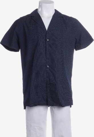 HUGO Red Button Up Shirt in L in Blue: front