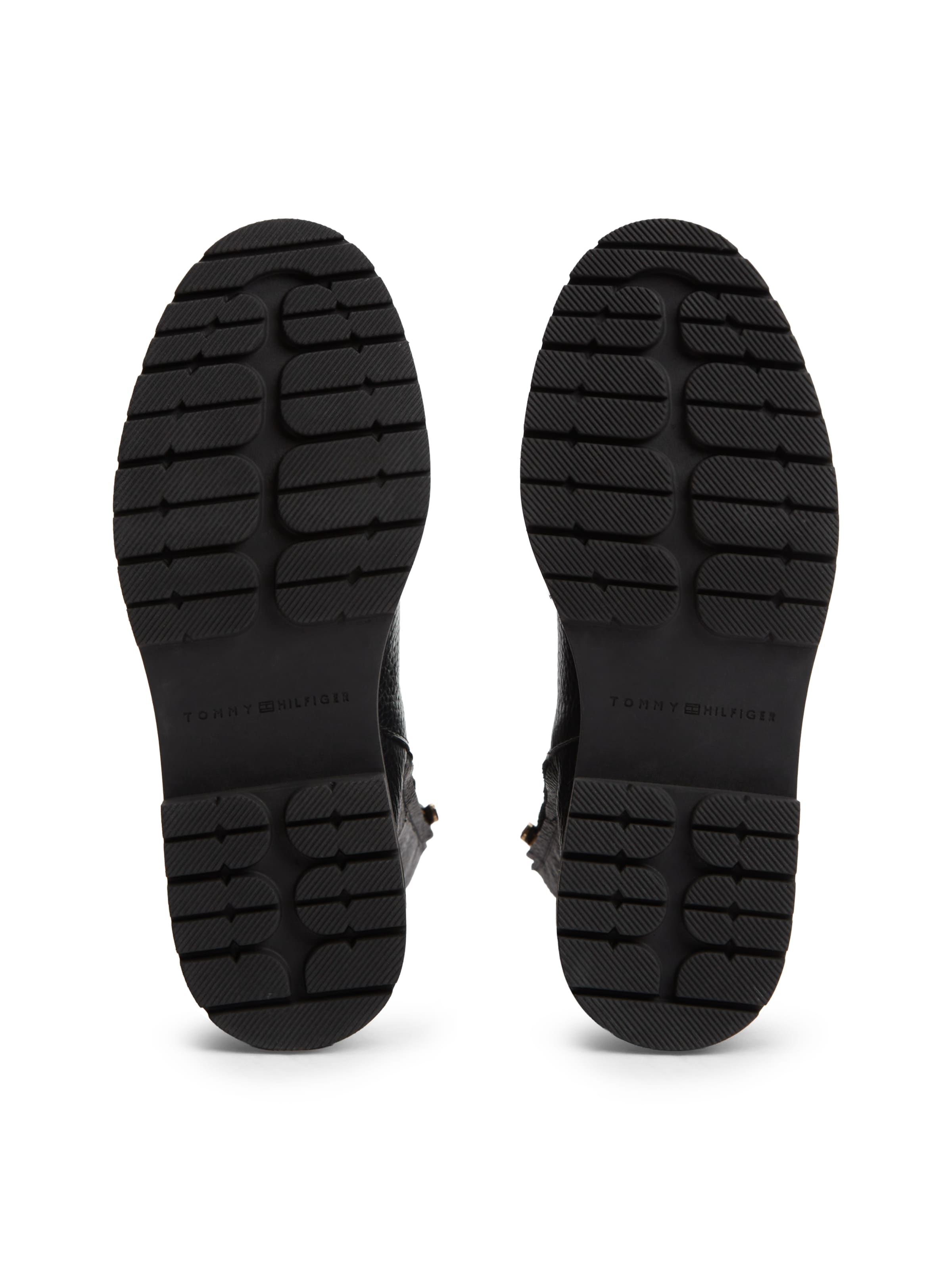 TOMMY HILFIGER Schnürstiefelette in Schwarz