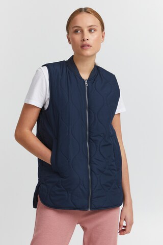 Oxmo Bodywarmer 'Svala' in Blauw: voorkant