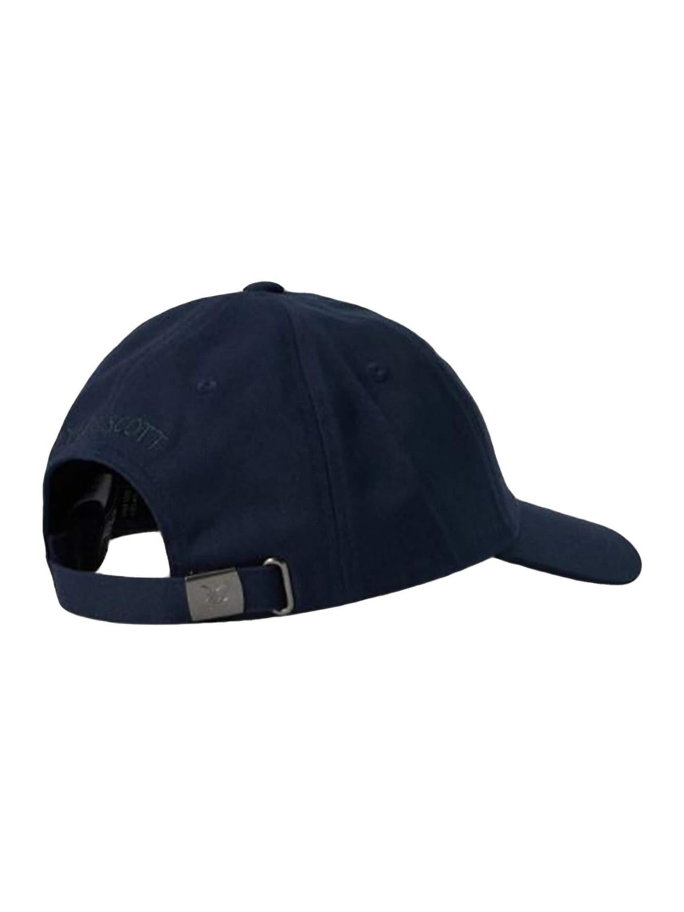 Lyle & Scott Hætte 'Tonal Eagle Baseball Cap Dark Navy' i blå