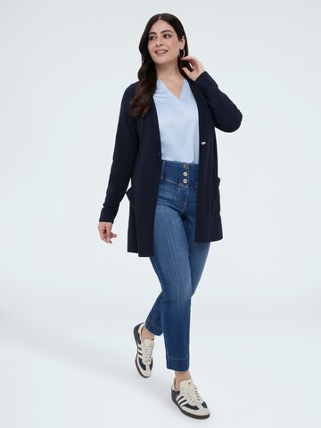 Cardigan Fiorella Rubino en bleu