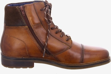 bugatti Lace-Up Ankle Boots in Brown