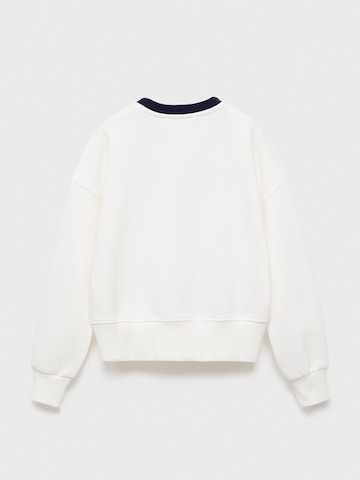 MANGO KIDS Sweatshirt 'WEEKEND' i vit