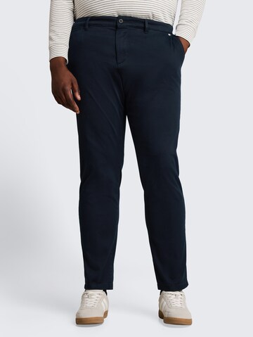 TOM TAILOR Men + Regular Chinohose in Blau: Vorderseite