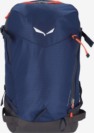 SALEWA Sportrucksack 'Winter Mate' in blau / orange / schwarz / weiß, Produktansicht