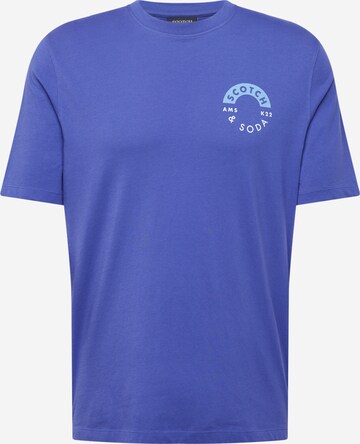 T-Shirt SCOTCH & SODA en bleu : devant