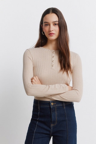 Springfield Trui in Beige: voorkant