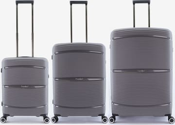 Saxoline Suitcase Set in Grey: front