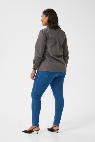 KAFFE CURVE Blouse 'KC Adi' in Grey