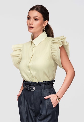 Ombre Blouse in Green